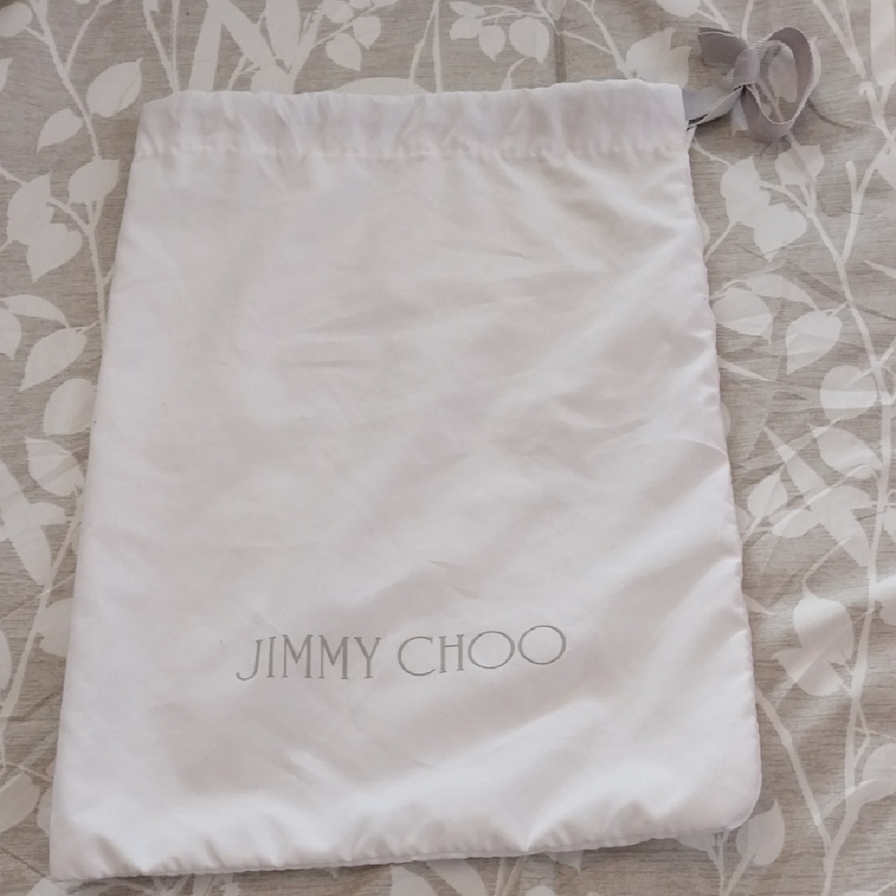 Jimmy Choo Dust Bag. EUC White